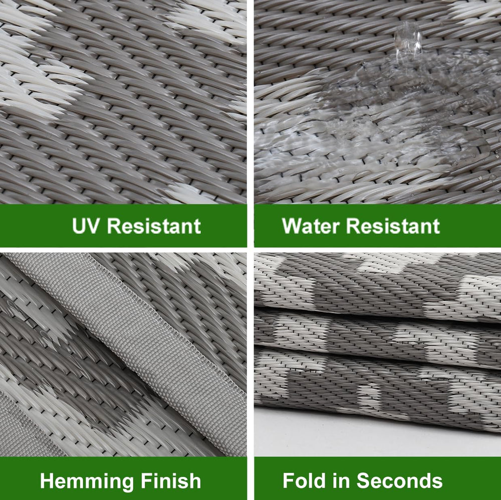 RURALITY Outdoor Rug with UV-resistant features