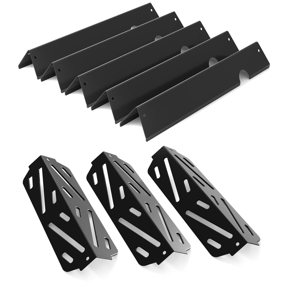 Rushare 17-inch flavorizer bars for Weber Genesis II, front view