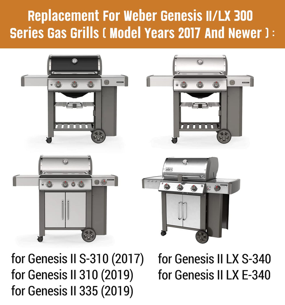 Rushare Flavorizer Bars installed in a Weber Genesis II grill