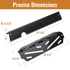 Rushare heat deflectors set for Weber Genesis II, detailed view