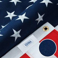 Rushmore Rose USA 6x10 ft Heavy Duty US Flag front view