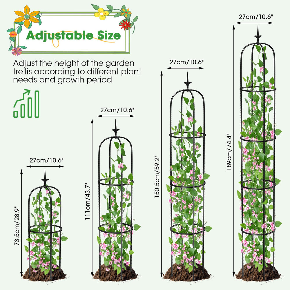 Rust-proof MQUPIN trellis demonstrating its sturdy design