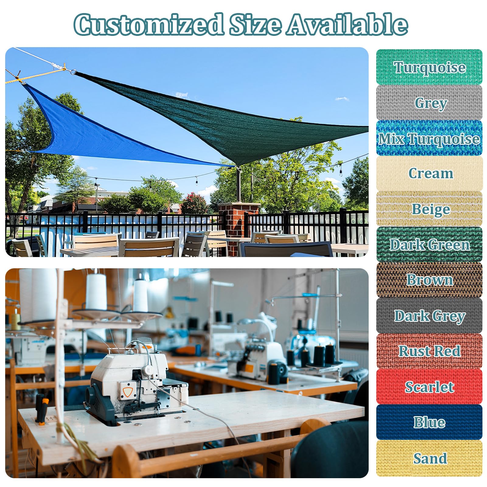 Rust Red Shade Sail with stainless steel D-rings