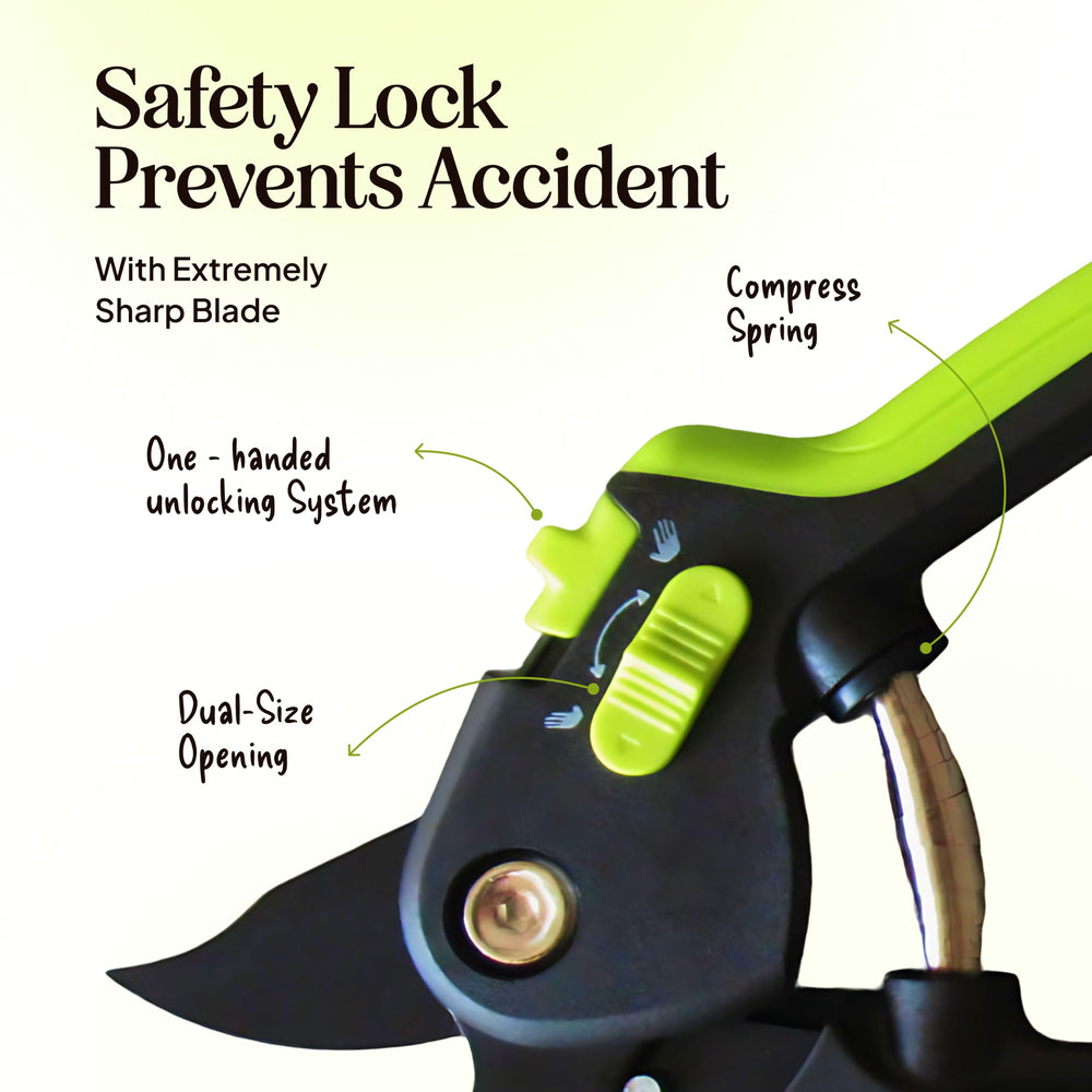 Rust-resistant blade close-up of Craft911 pruning shears