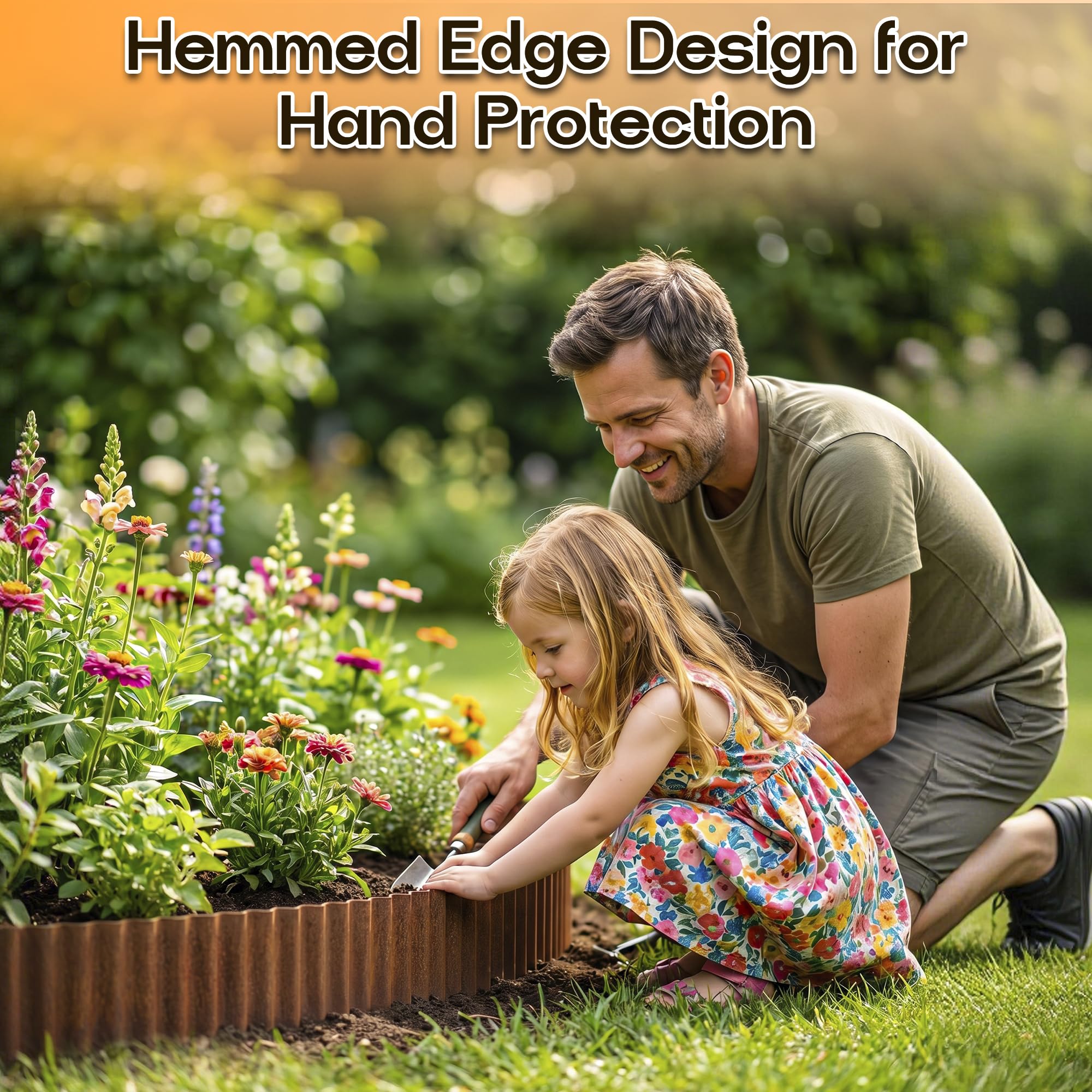 Rusty finish of MTART garden edging