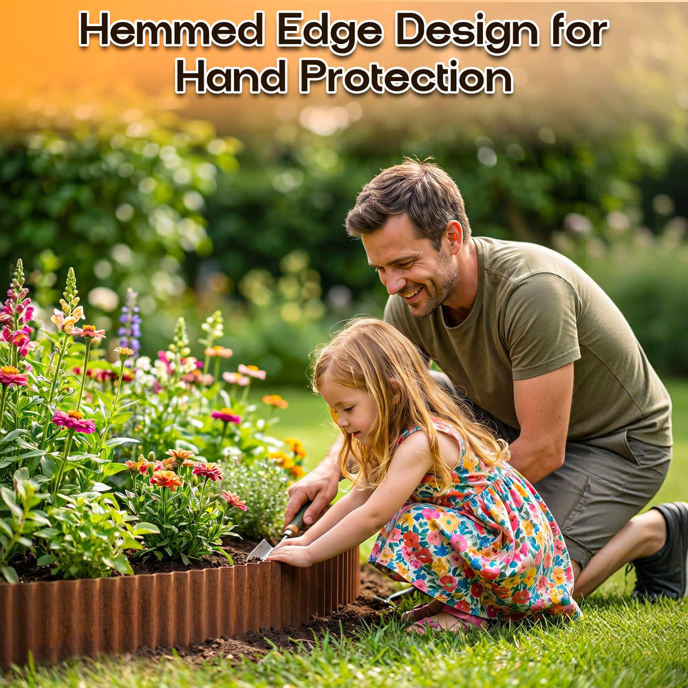 Rusty finish of MTART garden edging