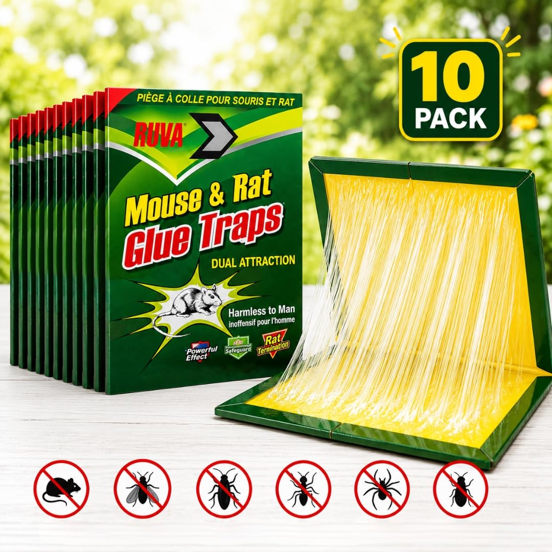 Ruva Mouse Glue Trap folded view for compact storage