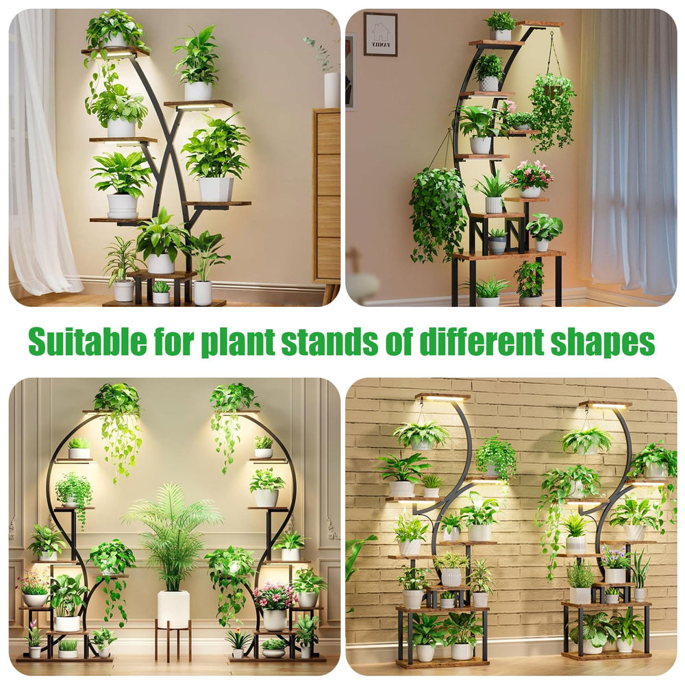RWNTAO grow light demonstrating its 10 dimmable levels