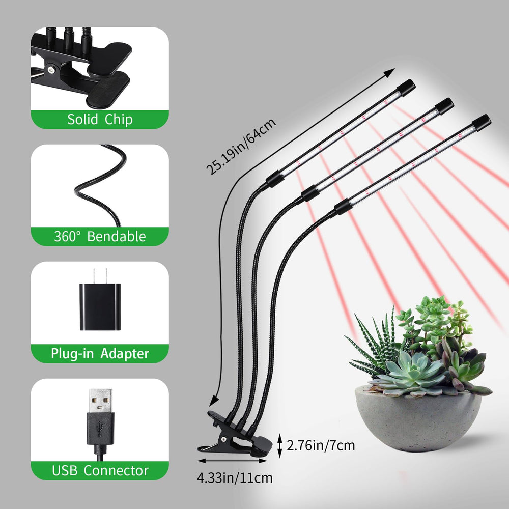 RWNTAO grow lights in a home indoor garden setting