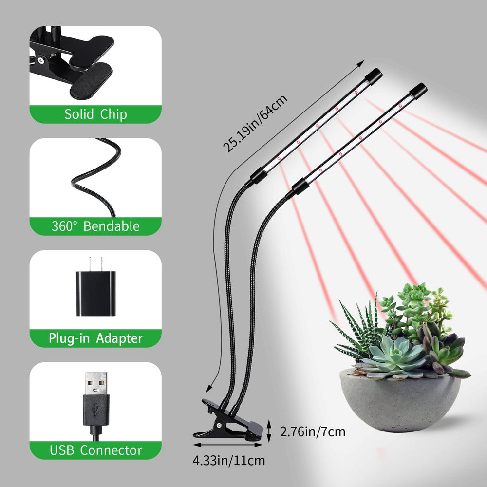 RWNTAO Grow Lights packaging and contents