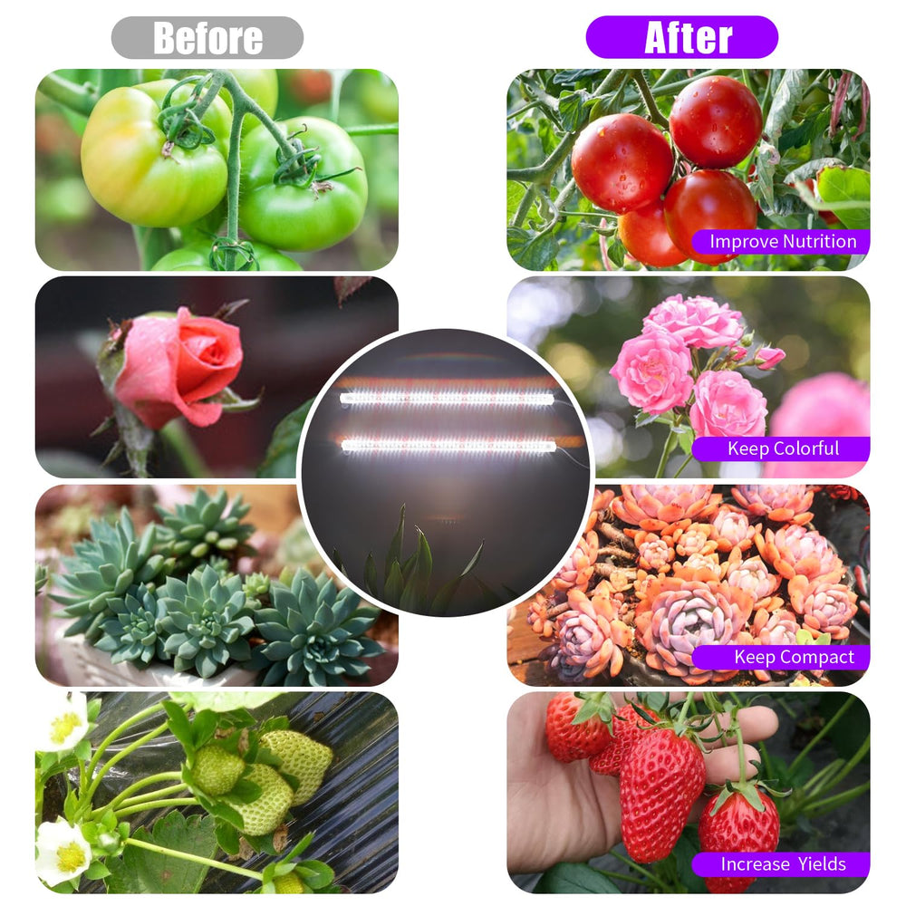 RWNTAO LED Grow Light Strips 96-inch power cord
