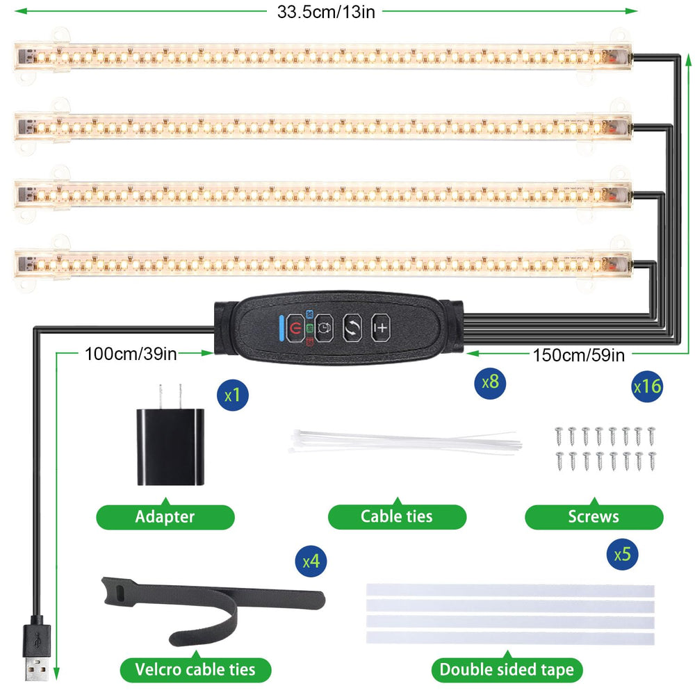 RWNTAO LED Plant Growing Lamp in use with indoor plants