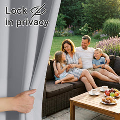 RYB HOME Outdoor Curtain in a patio setting