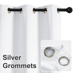 RYB HOME Outdoor Curtain with grommet detail