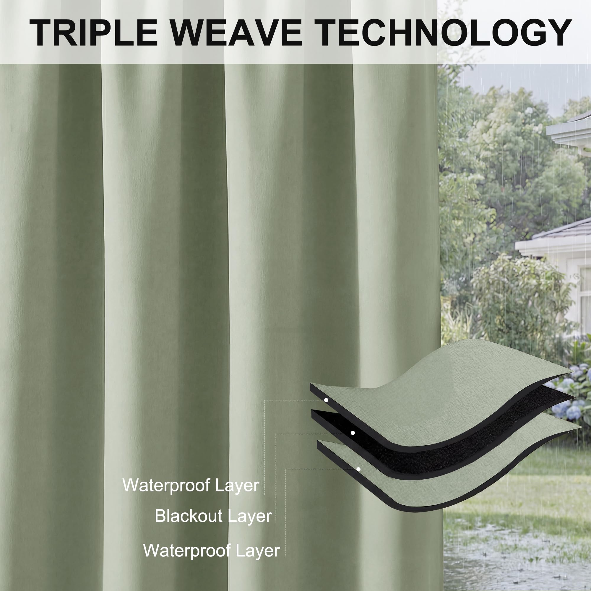 RYB HOME Outdoor Curtains packaging