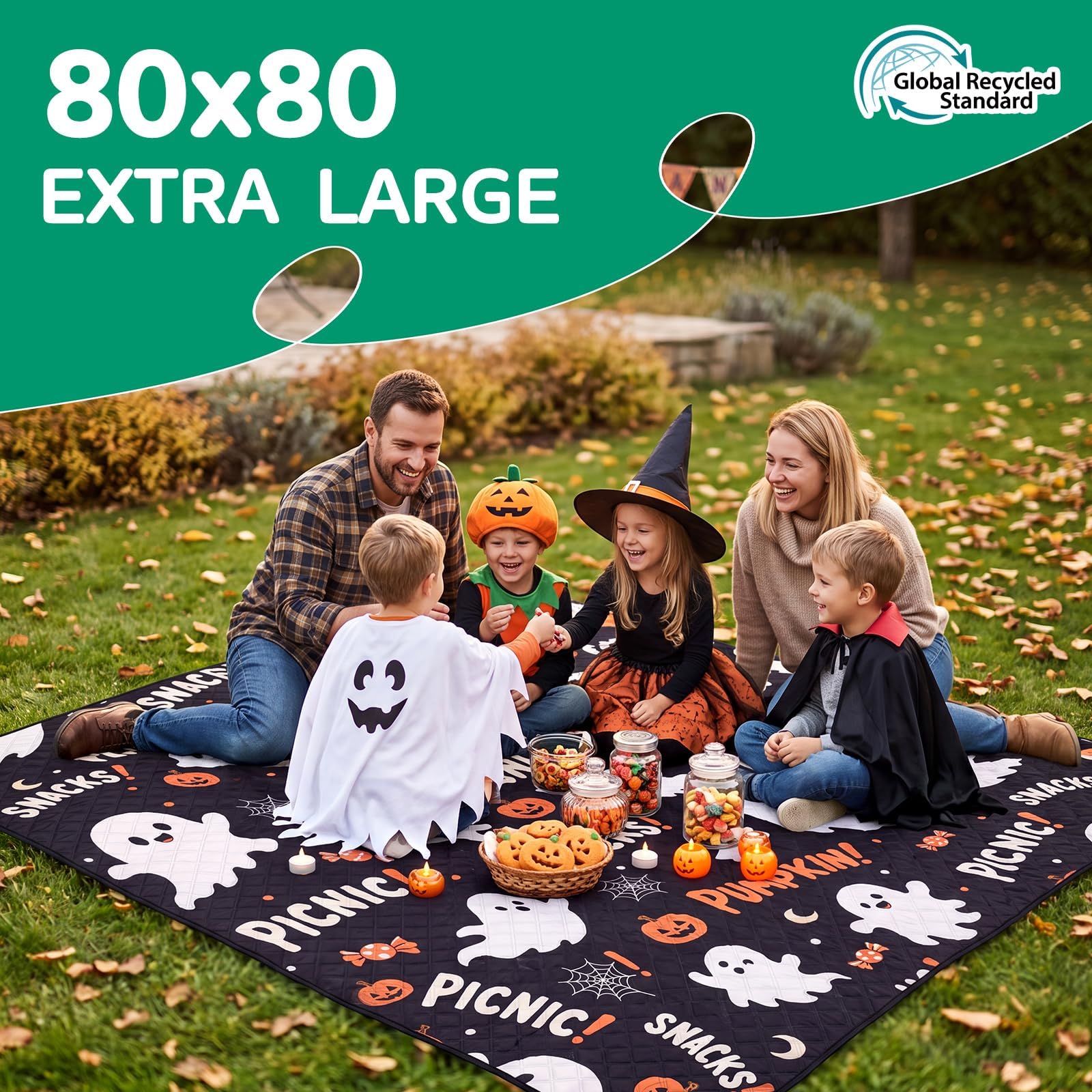 RYCHIC picnic blanket folded for easy transport
