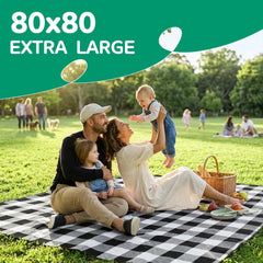 RYCHIC picnic blanket folded for easy transport