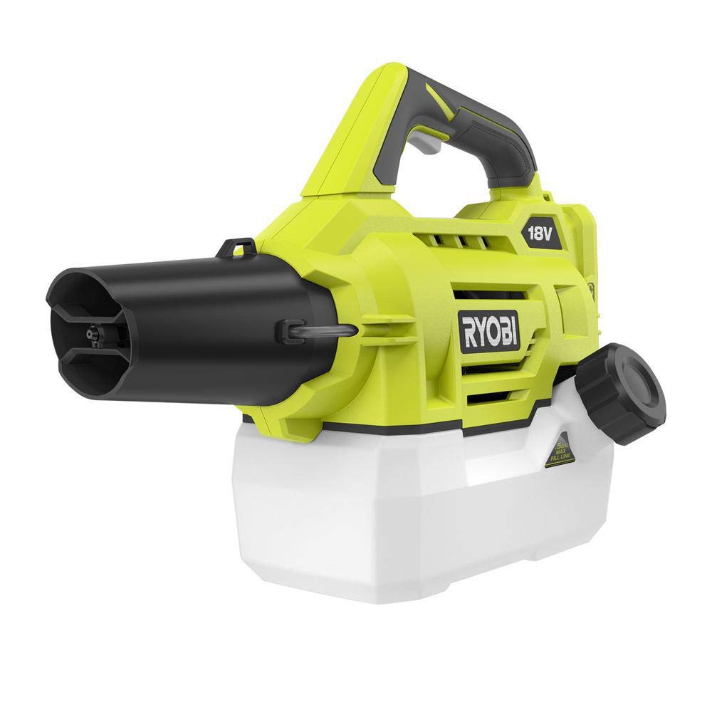 RYOBI 18V Cordless Fogger/Mister Tool front view in yellow