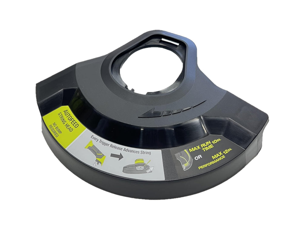 RYOBI 40V 12" String Trimmer with front handle and grass deflector