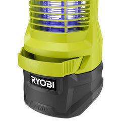 RYOBI Bug Zapper displaying LED light with three brightness settings