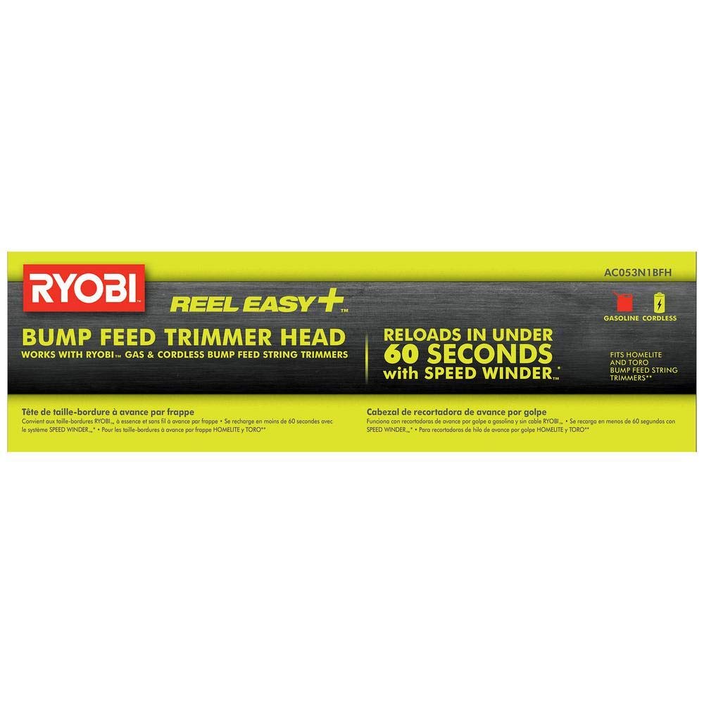 RYOBI Bump Feed String Head close-up of attachment feature