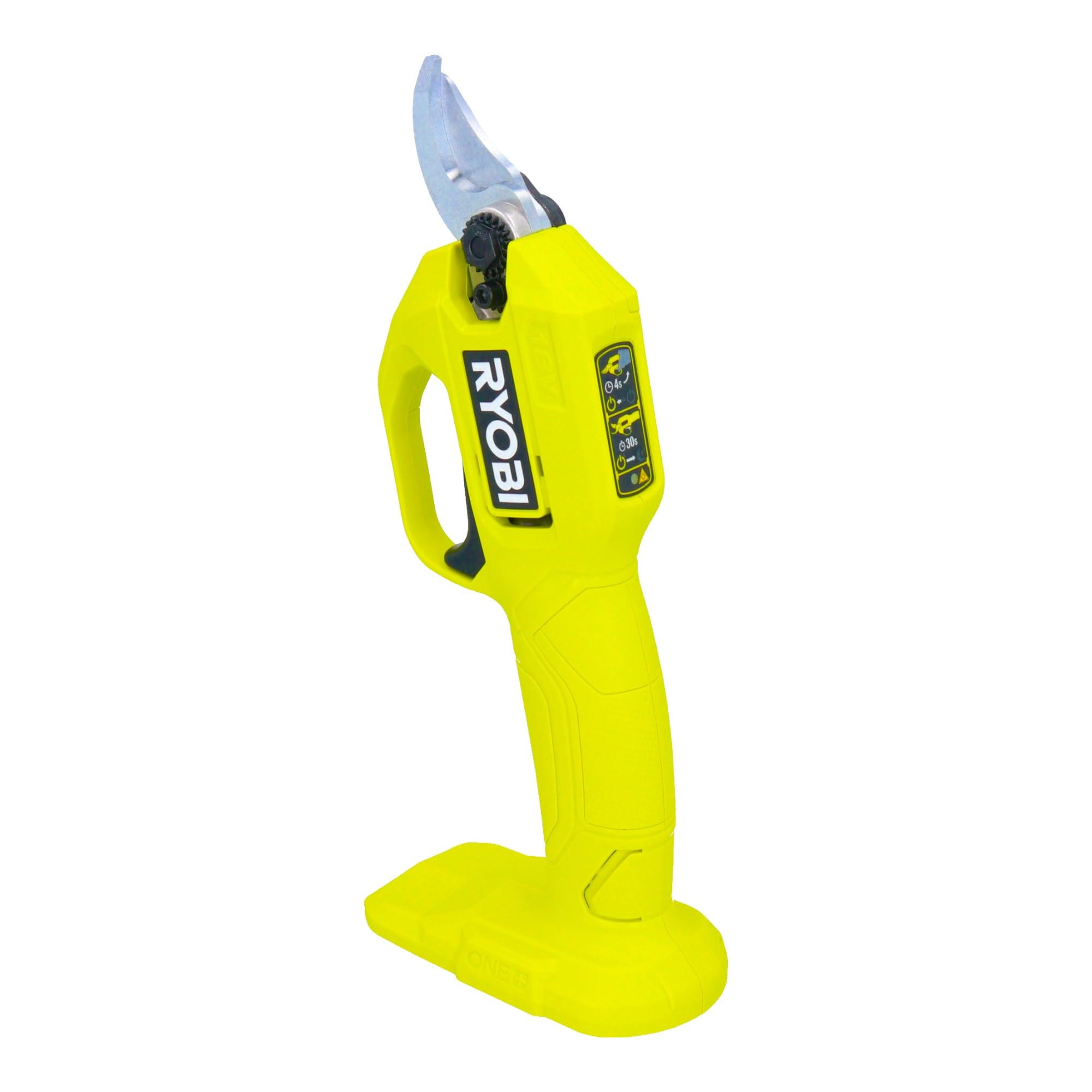 RYOBI secateurs showcasing black compact design