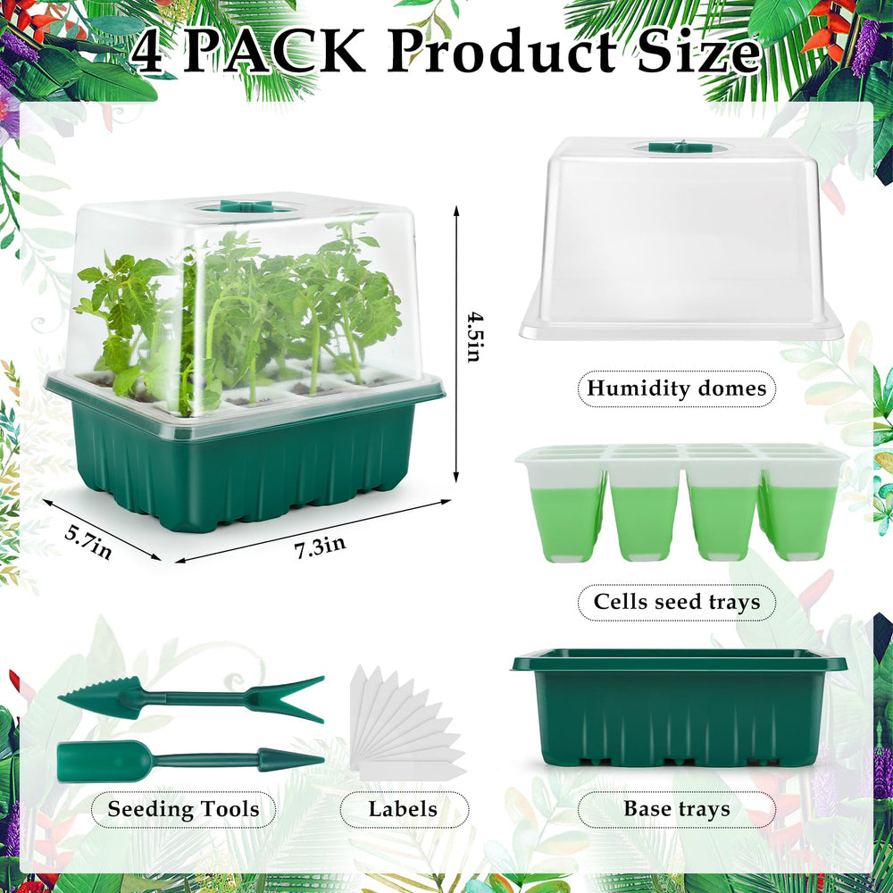 Ryscam seed starter tray with labels for plant identification