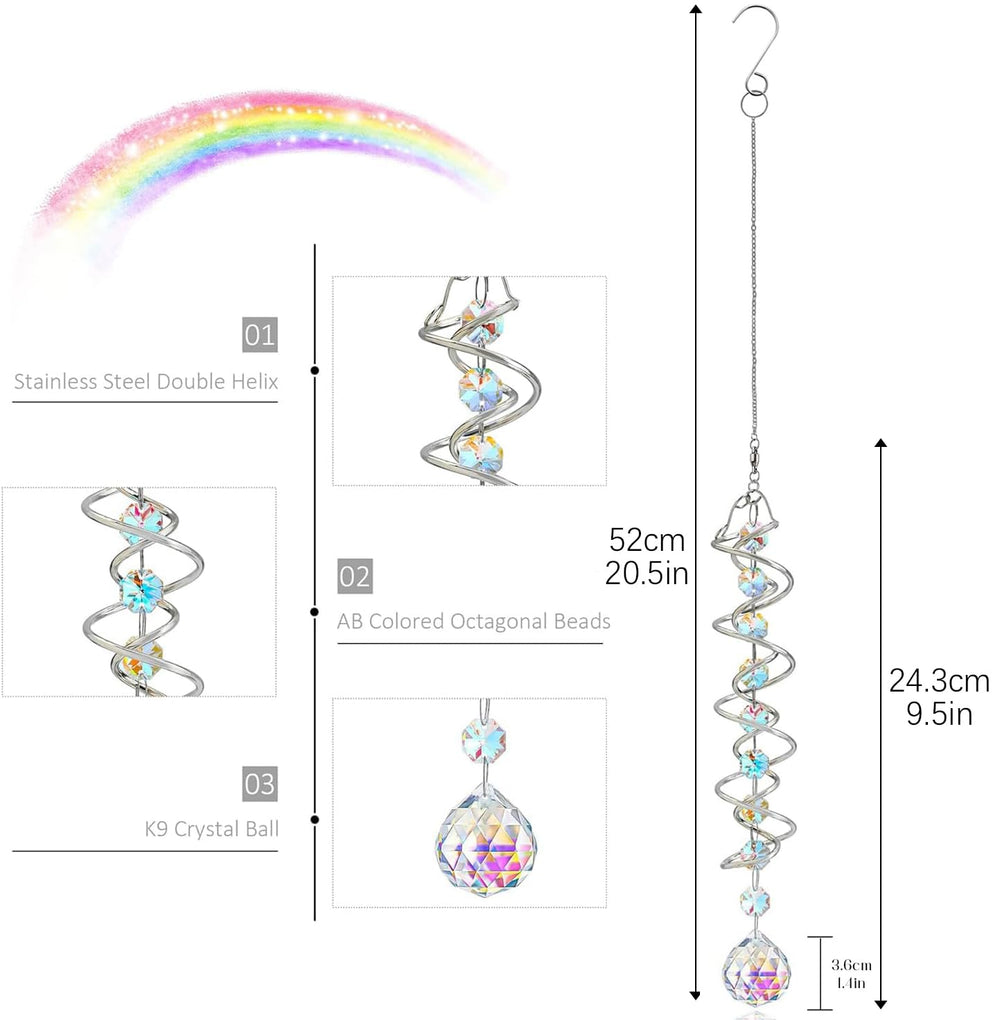 S-shaped hook included with the H&D HYALINE & DORA suncatcher