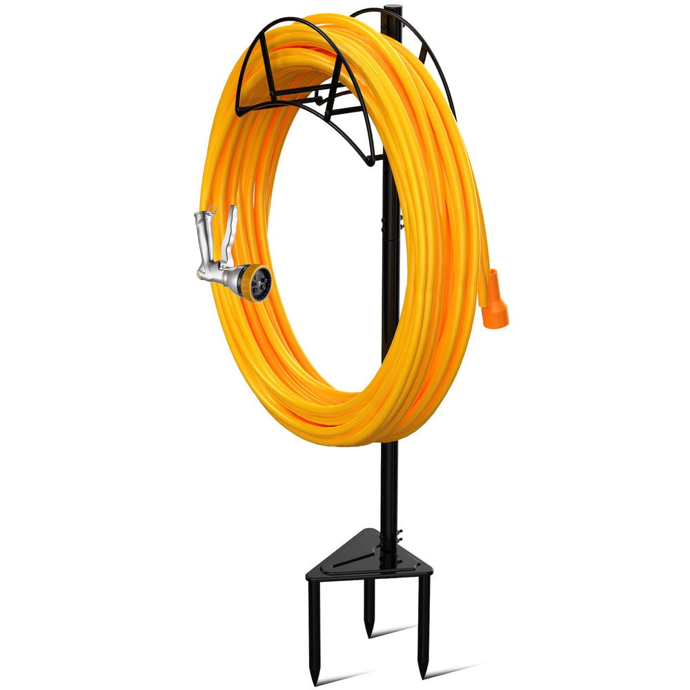 S SUCHEK Metal Hose Holder Stake side view showing stability design