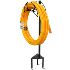 S SUCHEK Metal Hose Holder Stake side view showing stability design