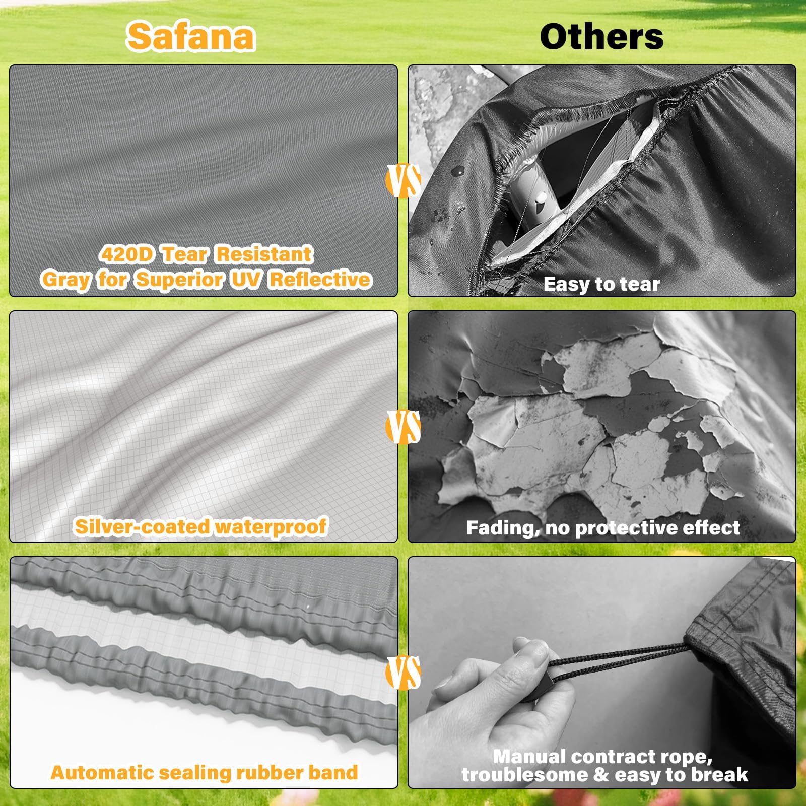 Safana 10ft pool cover in use on an inflatable pool