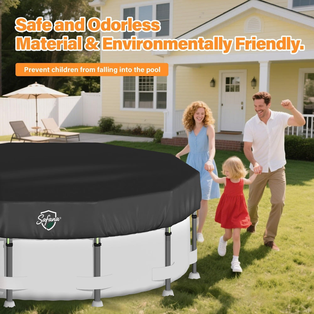 Safana 12FT pool cover with elastic support rope