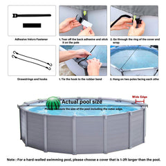Safana 15FT Pool Cover installed on above ground pool