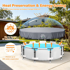 Safana 15FT Pool Cover rolled up for storage