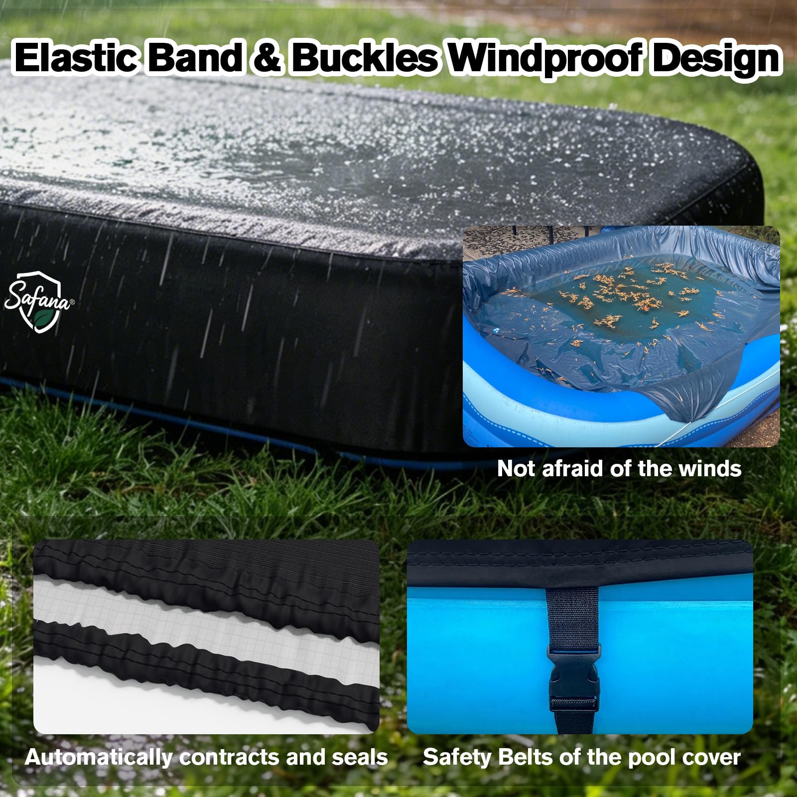 Safana 90x60 inch pool cover packaging