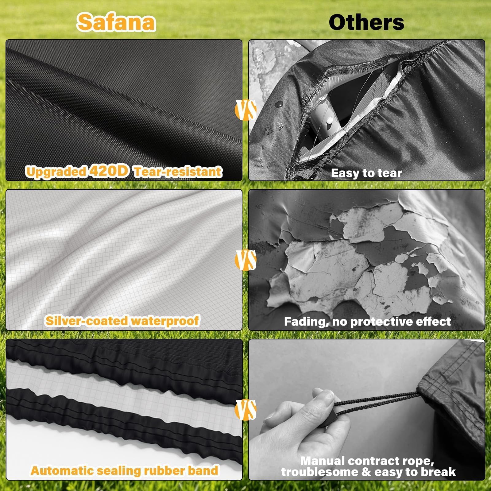 Safana pool cover silver coating for UV protection