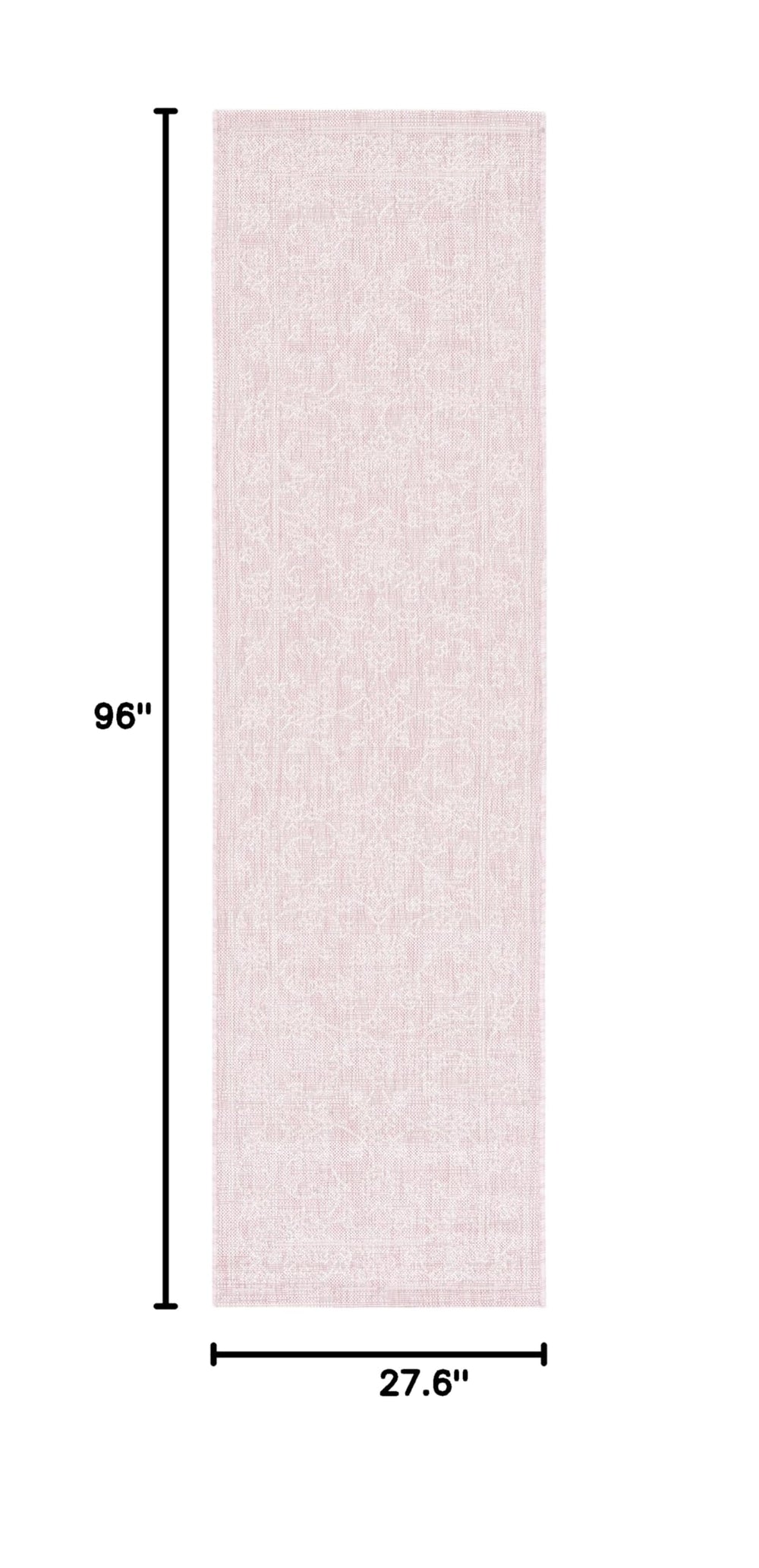 SAFAVIEH 2'3" x 8' runner mat side view showing texture