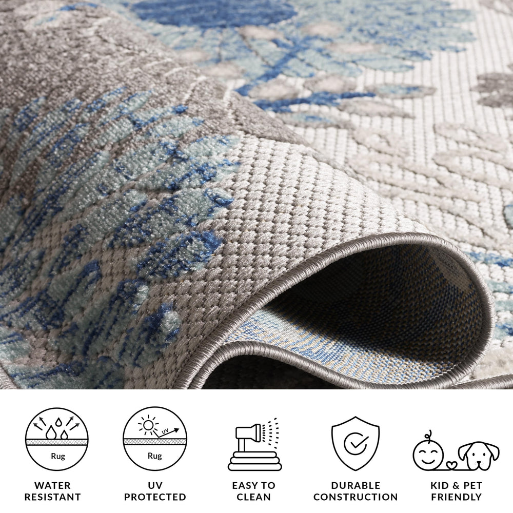 SAFAVIEH Cabana Outdoor Runner Rug rolled up for storage