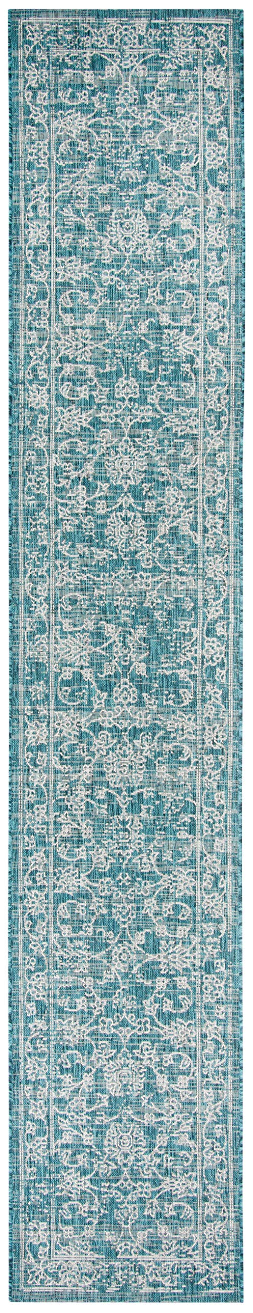 SAFAVIEH Outdoor Runner Rug in a patio setting