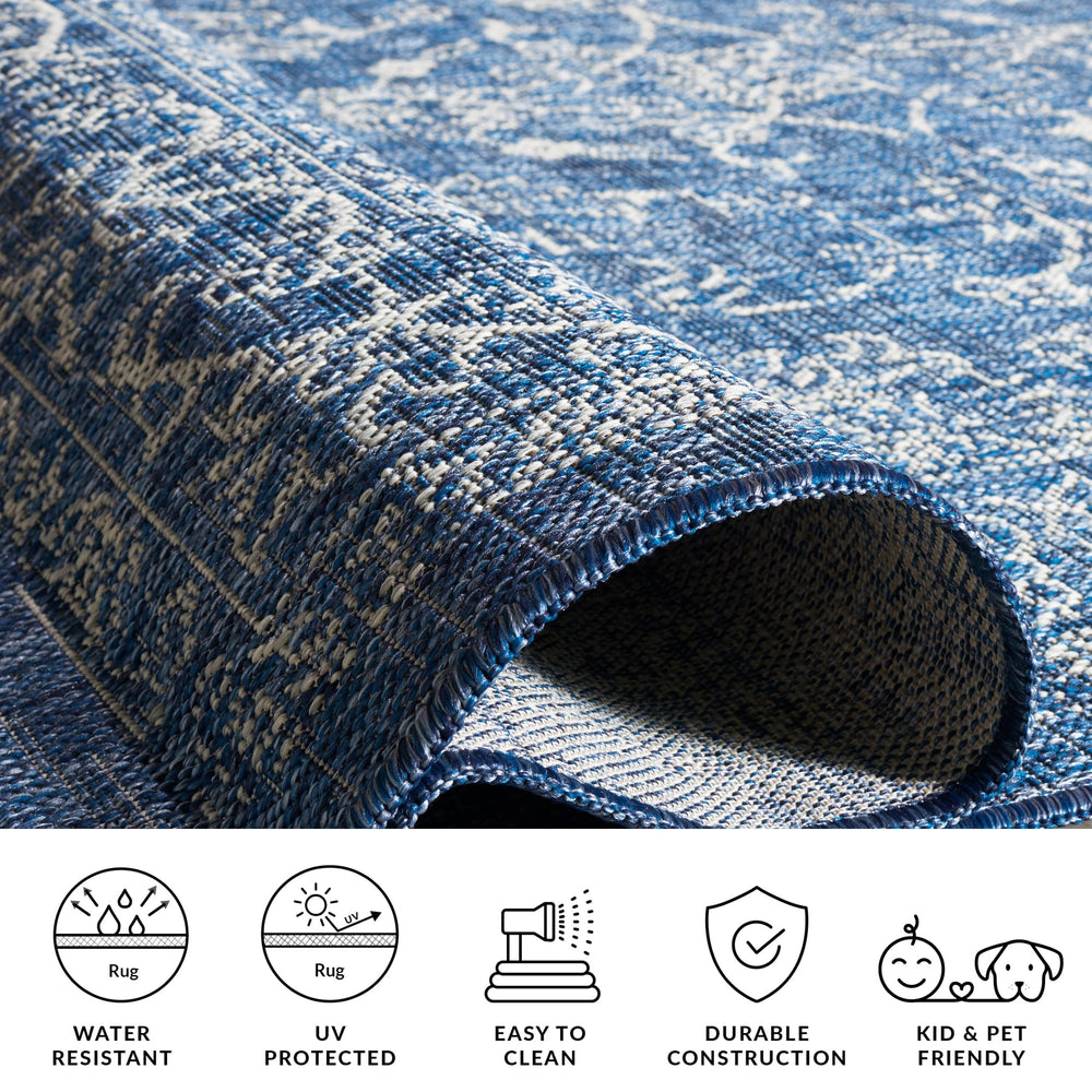 SAFAVIEH Washable Outdoor Runner Rug close-up of pattern