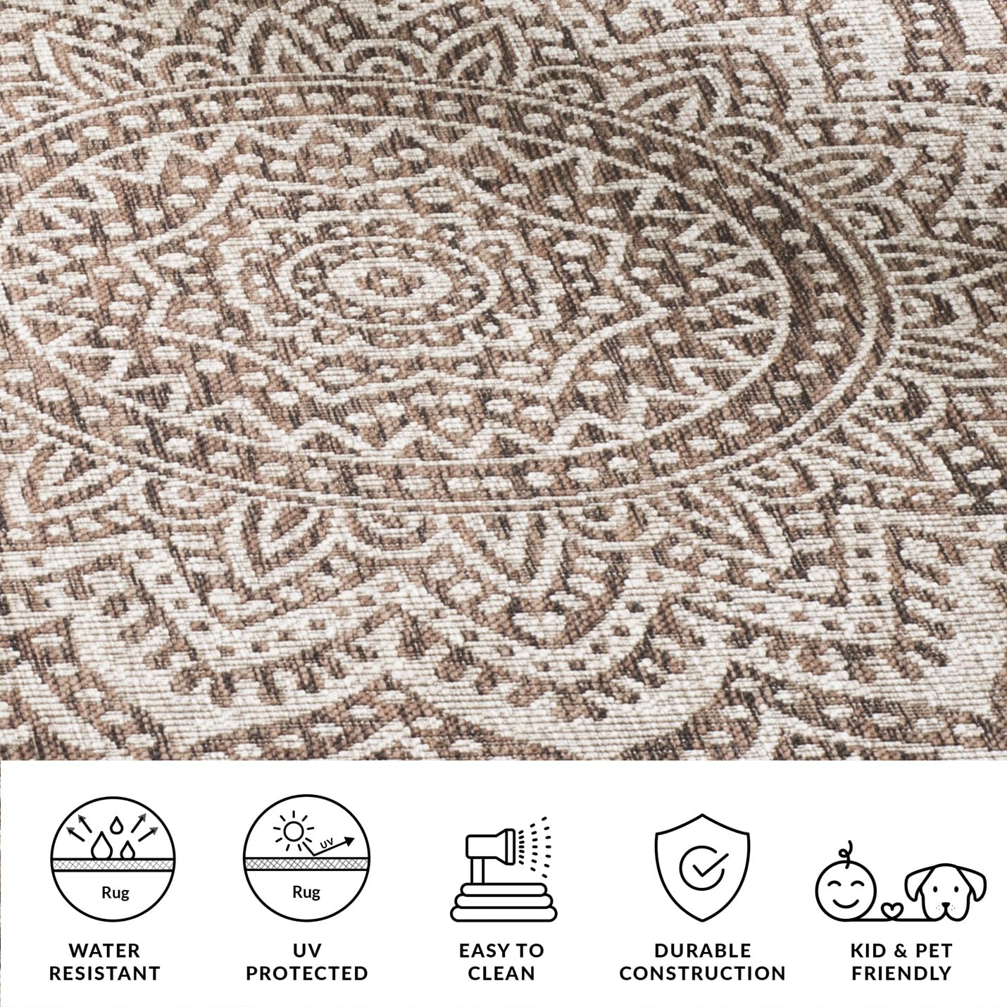 SAFAVIEH Washable Rug detail showing non-shedding pile