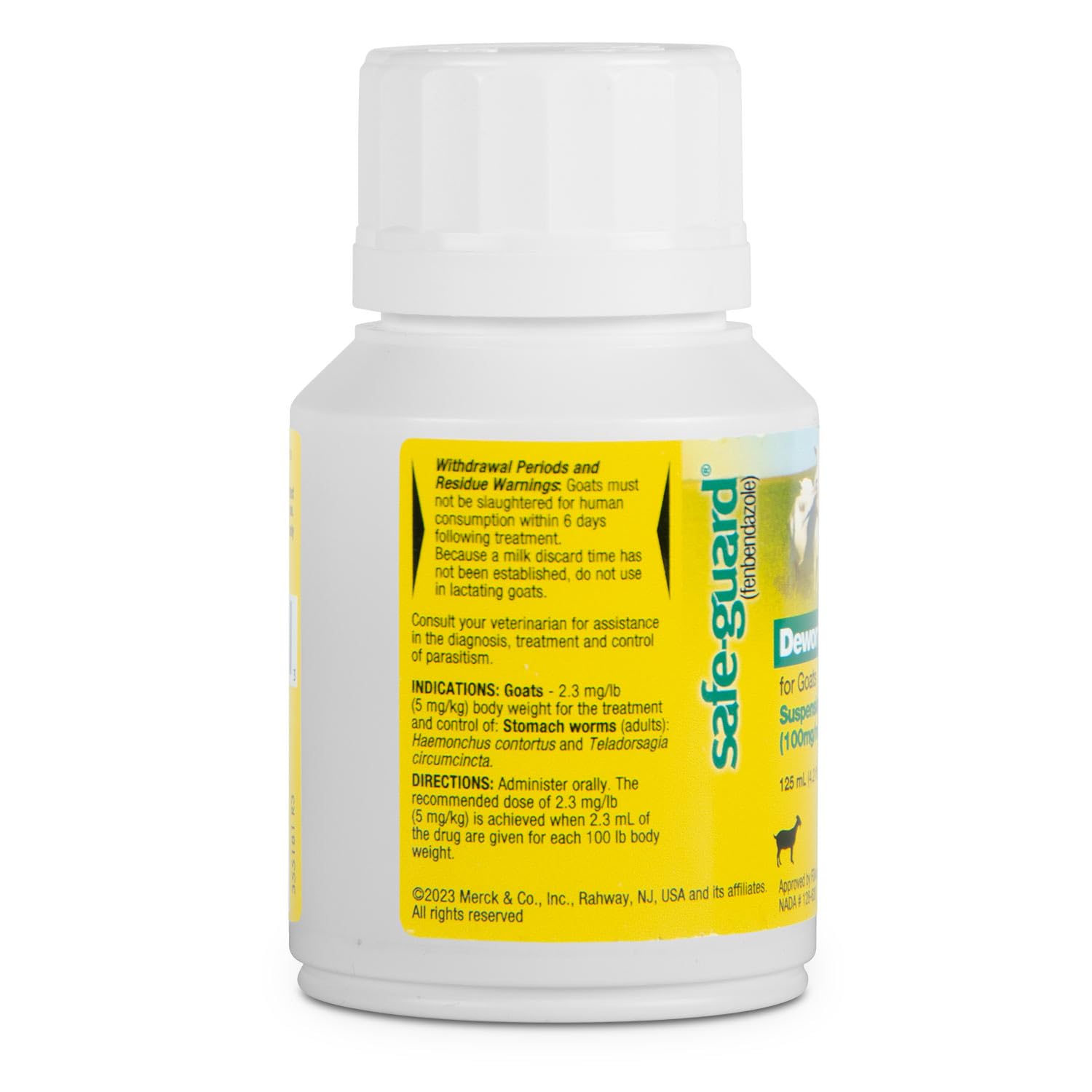 SAFE-GUARD Dewormer Liquid bottle side view