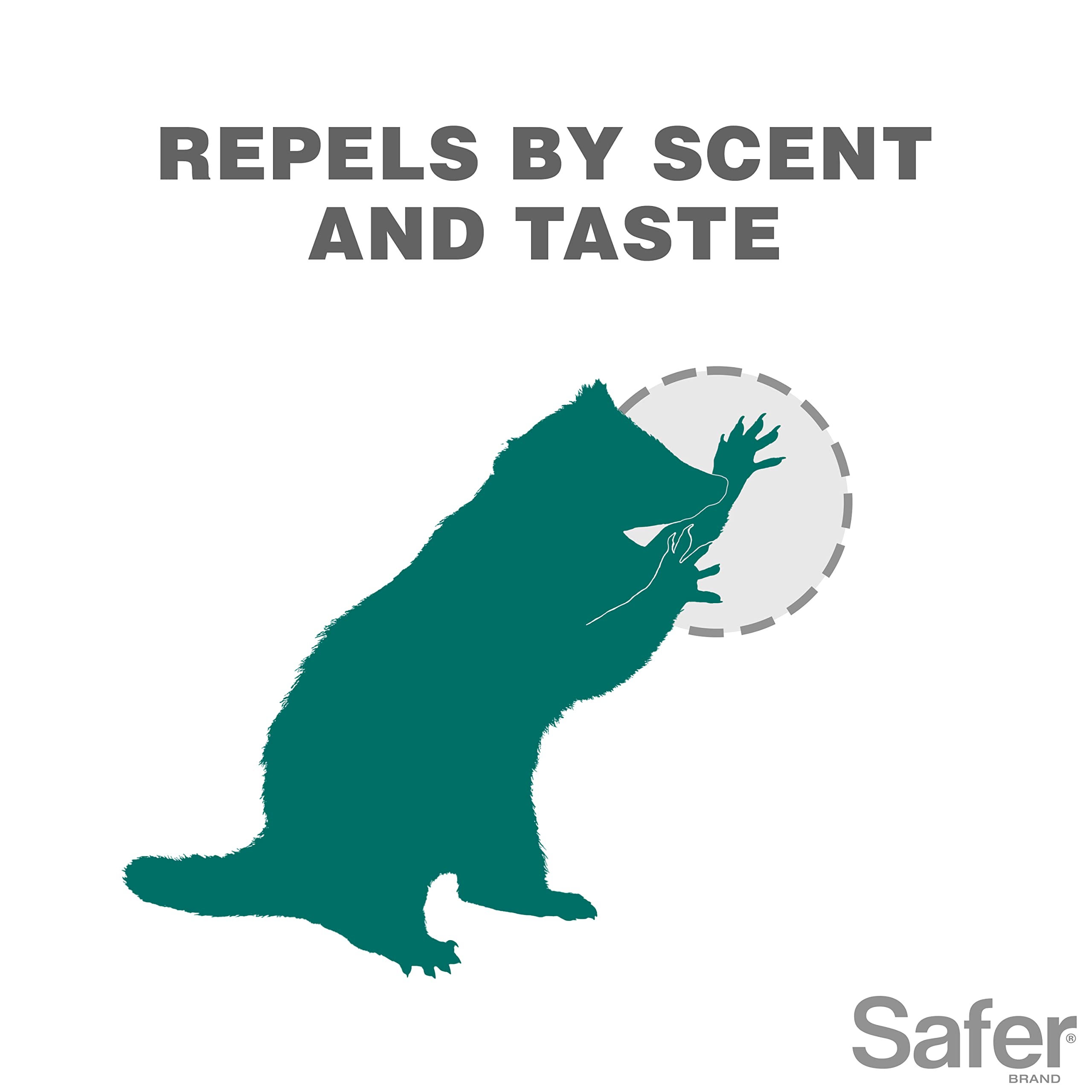 Safer Brand Critter Ridder Granules in a garden setting