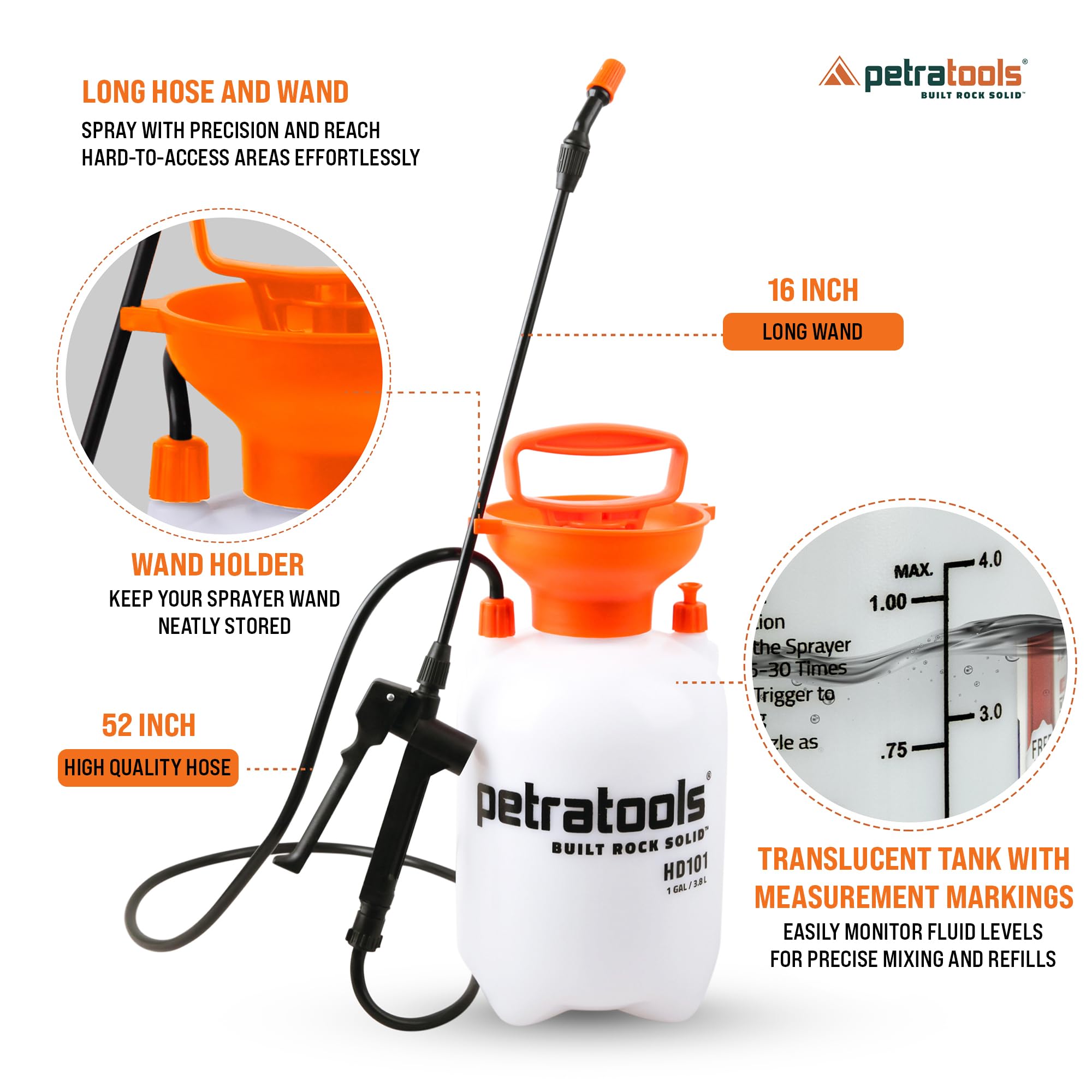 Safety pressure release valve on Petra Garden Pump Sprayer
