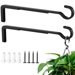 saffruff 10 Inch Plant Hook black model front view