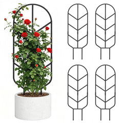 saffruff 4 Pack 30'' Metal Plant Trellis front view