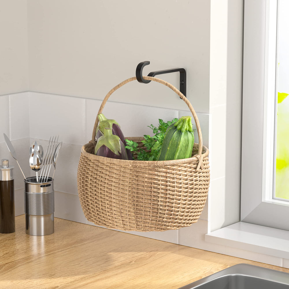 saffruff 5.7-inch plant hook with a flower pot