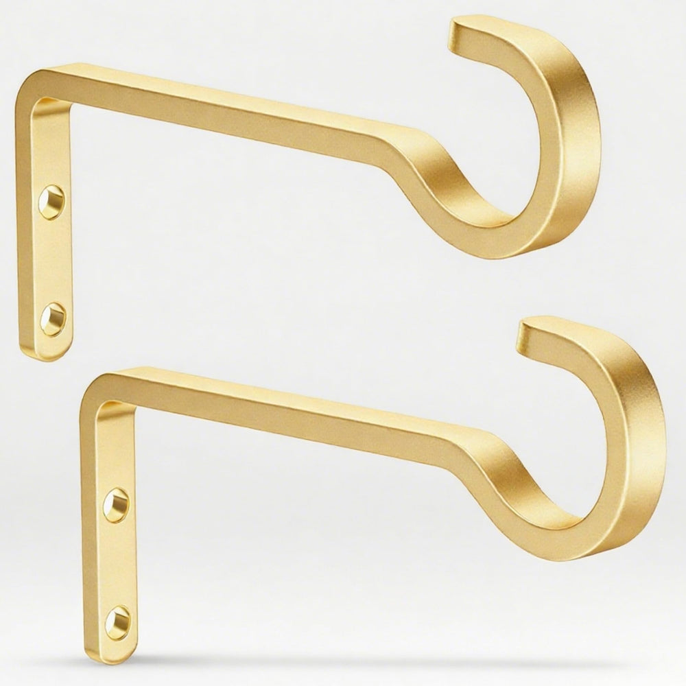 saffruff 6 Inch Plant Hooks in gold finish