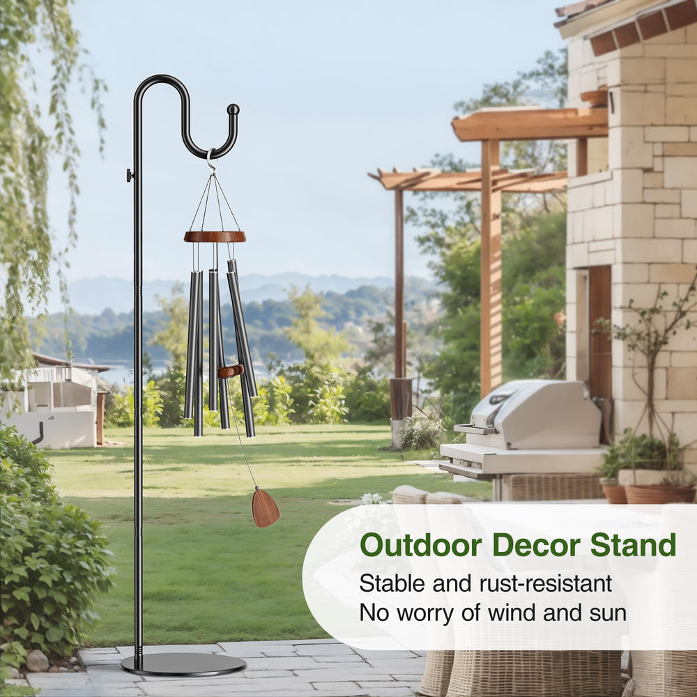 saffruff 74-inch Shepherds Hook Stand assembled