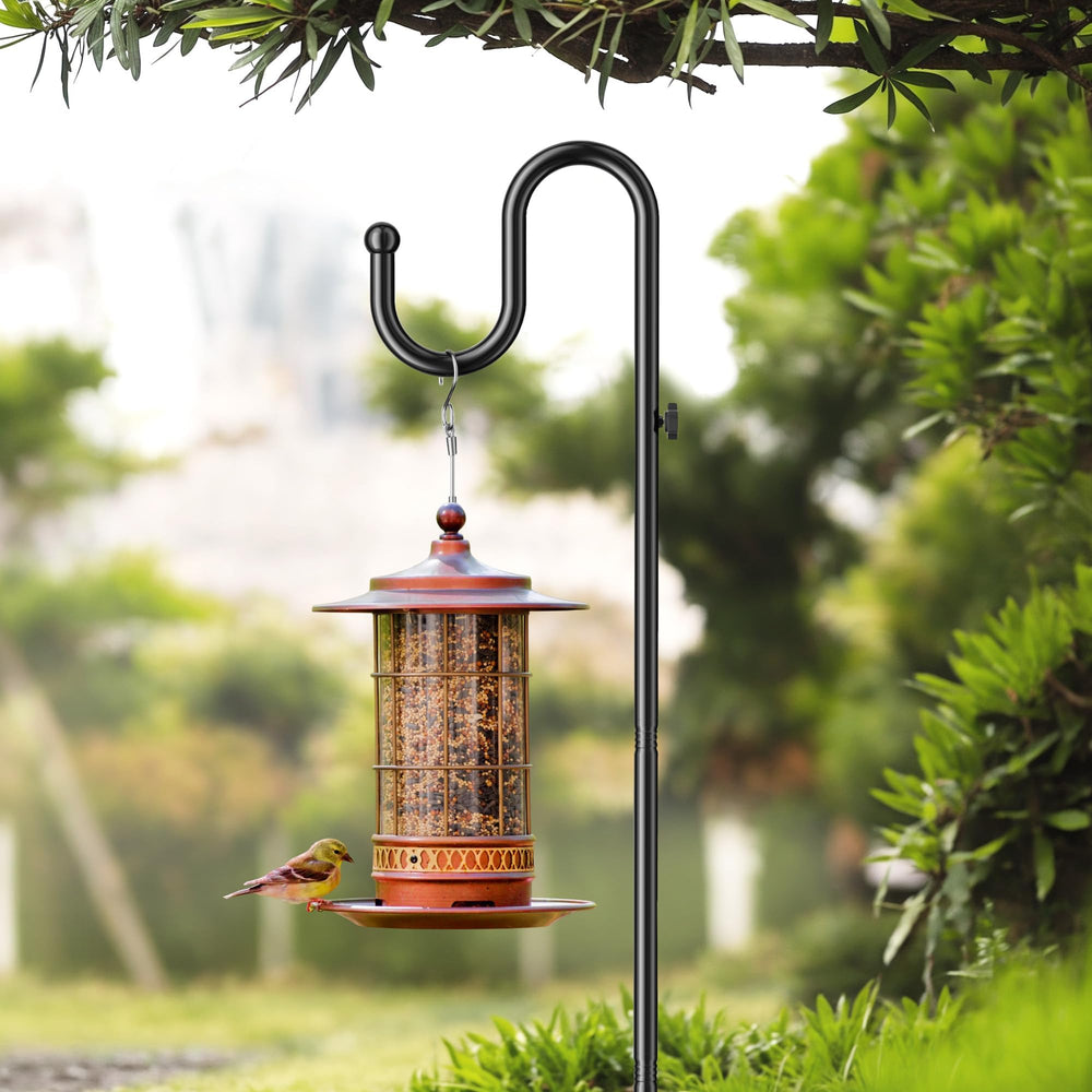 saffruff 74-inch Shepherds Hook Stand side view